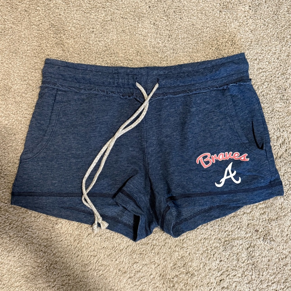 Atlanta Braves Women's Blue Athletic/Lounge Shorts